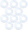 AERZETIX - C48561 - Set di 10 rondelle piatte in poliammide/PA/nylon M4 Ø esterno 9mm spessore 0.9mm - DIN 125