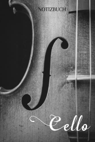 Notizbuch: Notizbuch Cello, A5 (6'x9'), 120 linierte Seiten