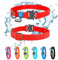 FAVPET Wasserdicht Biothane Halsband Hund Verstellbar, Bunte Hundehalsbänder mit Cobra Schnalle und QR Code Anhänger, Halsband Hund Grosse Hunde, Halsband Hund Klein, Welpen Halsbänder (Rot, XS)