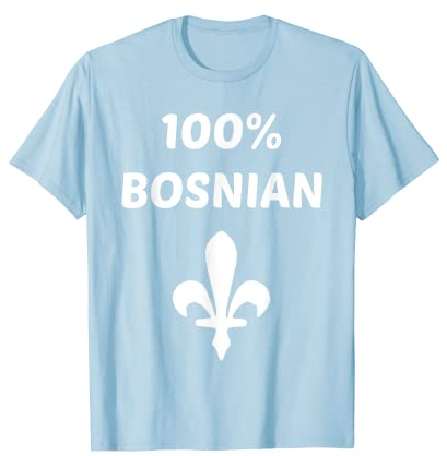 T-Shirts aus 100 % bosnischer goldener Lilie T-Shirt