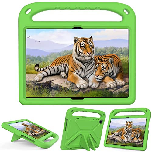 For Huawei Mediapad T5 10 10.1 Inch Tablet Case for Kids Lightweight Shockproof Cover with Handle Stand Tablet Green