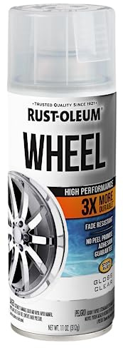 Rust-Oleum 366439 High Performance Wheel Spray Paint, 11 oz, Gloss Clear