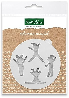 Katy Sue Miniatur Turner Silikonform für Kuchendekoration & Basteln – Form Größe 80 x 75 x 10 mm