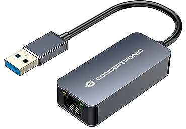 Conceptronic ABBY12G - Adattatore Ethernet USB 3.0 2,5G, Wake on LAN, compatibile con Nintendo Switch