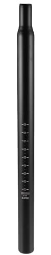 QUARKZMAN 30,4x450mm Universal Fahrradsattelstütze Sattelstütze aus schwarzem Aluminiumlegierung