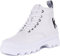 Karl Lagerfeld Trekka II - Scarponcini da trekking da donna, con lacci, in pelle, comfort premium, con colletto imbottito e intersuola in schiuma ammortizzante, bianco, 37 EU