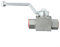Hydraulischer Hochdruck-Kugelhahn, manueller Betrieb, 500 bar Arbeitsdruck (G1/4)