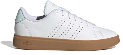 adidas Damen Advantage 2.0 Shoes, FTWR White/FTWR White/Halo Mint, 43 1/3 EU