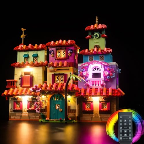 Fernbedienung Licht-Kit für Lego The Magical Madrigal House 43245 (Nicht Lego), Led Beleuchtungs Set für Lego 43245 Disney Encanto Das magische Haus der Madrigals Kreatives Geschenk