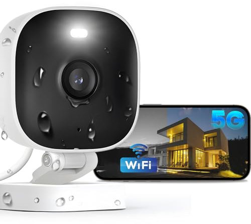 Vimtag Security Camera, 1080P WiFi Camera, Outdoor/Indoor Plug-in Home Security Camera, IP66, Color Night Vision, 2-Way Talk, AI Human Motion/Sound Detection, Real-Time Alert, 512 GB Local Storage
