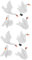UPKOCH 8pcs Miniature Swan Figurines Cute Animal Ornaments for Desktop and Flowerpot Decoration Realistic Garden Decor for
