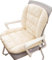 uyeoco Stuhlkissen Outdoor/Innenbereich mit rückenteil niedriglehner 40x90,Sitzkissen gartenstuhl/Rollstuhl/Auto,Niedriglehner Auflage Polsterauflage Gartenstuhl(Beige)