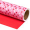 RUSPEPA Wendbares Geschenkpapier – Minirolle – 43,2 cm x 10 m – Rosa und rotes Herzdesign, perfekt für Valentinstag, Geburtstag, Hochzeit, Babyparty