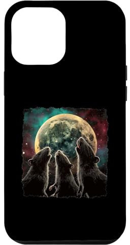 iPhone 12 Pro Max Rat Mouse Howling Moon Case