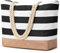 oscaurt Strandtasche Tote Bag Shopper Tasche Damen Faltbare Einkaufstasche Umhängetasche mit Reißverschluss Handtasche Damen Gross Reisetasche Geschenke für Frauen