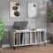 Prissent Meuble Porte-Disques 100 x 38 x 48 cm en Bois Multicouche, Salon, Vinyle, TV Mobile, Basse, CD, Multifonction, Étagère, Bibliothèque, Gris