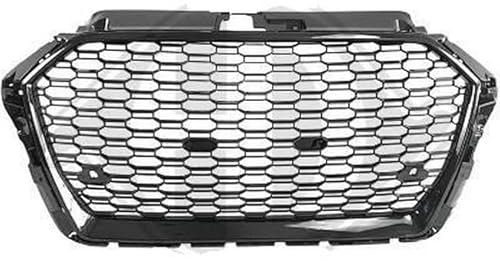 Griglia Anteriore Maschera Calandra Nido D'ape Nero Lucido Per Audi A3 8V 2016-