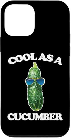 Cool As A Cucumber -Funny Saying Sarcastic Cute Food Cool Case for iPhone 12 mini