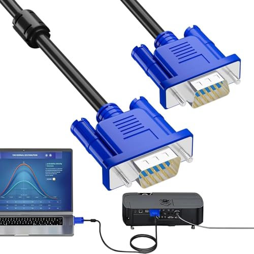 Pavsicgn Computermonitorkabel, VGA-Monitorkabel | High-Definition-Videokabel für Monitor VGA-Videokabel,Monitorkabel Praktisches Videokonverterkabel für Monitore, Projektoren, Laptops