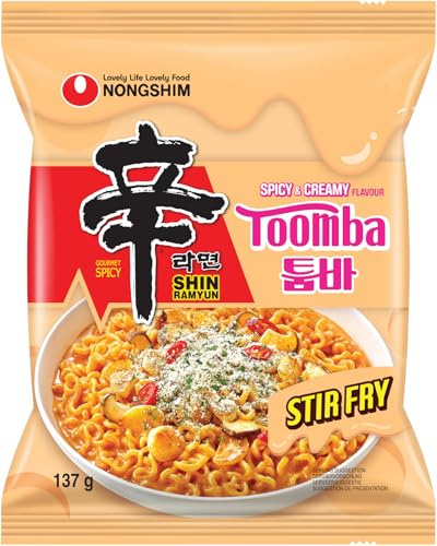NONGSHIM Shin Ramyun Instantnudeln Multipack - 20x 137g | Asiatisches Stir Fry Nudelgericht mit cremig-scharfem Toomba-Geschmack I Fertiggericht als schnelle Mahlzeit zwischendurch