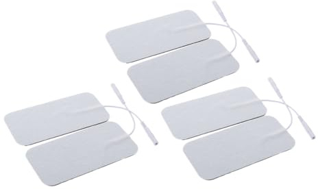 Selbstklebende Massagepflaster 6 Stück aus Vliesstoff, Weiß | Niedriger Widerstand, Kompakt und Körpernah, Leicht Abziehbar, Hydrogel und Vliesstoff Ausführung