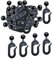 Folpus Ganci da 56x per Tende da Gazebo Kit Tende da baldacchino Ganci arrugginite Professionali