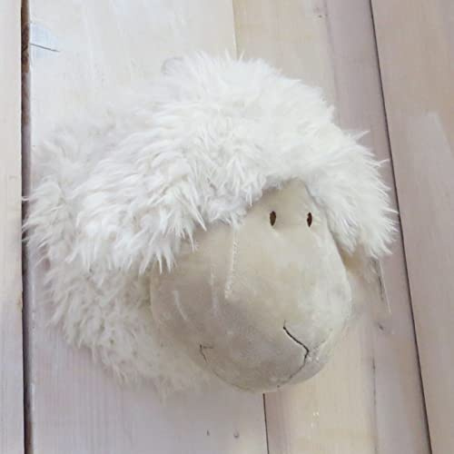 Unbekannt Kuscheltier Schaf Kopf Wand Deko 40 cm