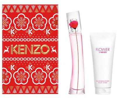 Kenzo Flower Poppy Bouquet Geschenkbox für Damen, Eau De Parfum, 30 ml, Körpermilch 75 ml