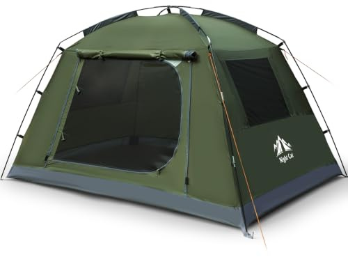 Night Cat 2 Personen Wasserdicht Zelt: PU3000mm Zelt für Camping Outdoor | Leichtes 2.65kg 2 Mann Einfach Aufzubauen Rucksackzelte Kleines Packmaß für Outdoor Trekking Festival