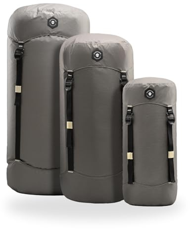 NORDKAMM Profi Kompressionssack für Schlafsack, Schlafsackhülle Ultraleicht 10L, 20L, 30L, aus wasserdichtem Robic® Performance Nylon für Reise, Outdoor, Wandern