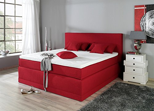 AUKONA Boxspringbett Maximus 180x200, Farbe wählen und ändern, 7 Zonen Taschenfederkern-Matratze, H2 H3 H4, Komfortschaum-Topper, Lieferung und Aufbau kostenlos