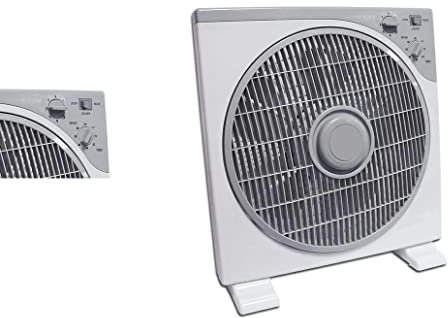 swiftair 12 Fan 2 Speed Office Hydroponics Cooling Fan Front plate Spins UK Plug (12 Floor Box Fan)