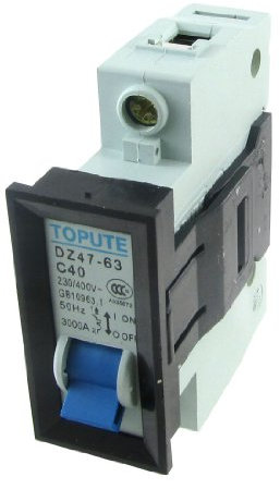 Aexit Disjoncteur miniature DZ47-63 C40 AC 230V 400V 40A unipolaire 1P MCB BM822678K847921I