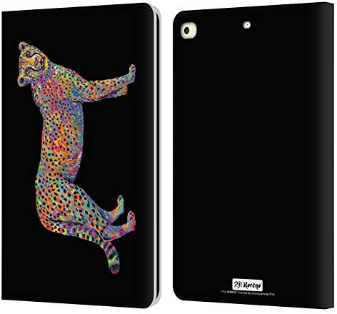 Head Case Designs Offizielle P.D. Moreno AFFE Tiere Leder Brieftaschen Huelle kompatibel mit iPad 9.7 2017 / iPad 9.7 2018