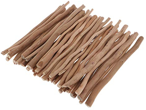 kowaku 50 Stück Treibholz Rinde Holzstücke Sticks Stangen für Kunsthandwerk Rustikale Hochzeitsdekoration - 20 cm