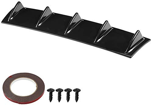 Diffuseur Becquets arrière, Becquets arrière Spoilers universels châssis de Pare-Chocs arrière de Voiture diffuseur de lèvre d'aile de becquet d'aileron de Requin (M)