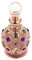 Lurrose Antique Crystal Perfume Bottle 15ml Empty Refillable Perfume Bottle Retro Liquid Dispenser for Women Girl Home Travel
