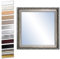 Bilderdepot24 Wandspiegel Spiegel Badspiegel Holzrahmen komplett mit Echtglas - Silber Antik - ca. 60x60 cm I SUA-6071 V-IX