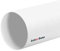 KOTARBAU® - Tubo di ventilazione tondo in PVC, 500 mm di lunghezza e 125 mm di diametro, colore bianco