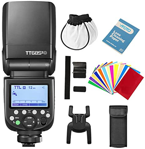 Godox TT685II-O TT685OII Speedlite TTL Kamera Blitzlicht 2.4G High-Speed Sync 1/8000s GN60 Kompatibel für Olympus E-M10II E-PL7 E-PL6 E-PL3 und Panasonic DMC-CX85 DMC-G7 - GF1 DMC -LX100