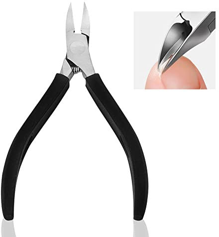 Toe Nail Clipper Heavy Duty Professional for Thick Nails Ingrown Nails Dead Skin Calluses Black