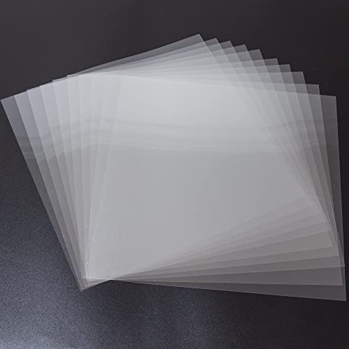 7 mm blanko Mylar-Schablonenbogen (10 Stück), 30,5 x 30,5 cm transparente Kunststoffbögen, Acetatplatten zum Basteln, Kunststoffplatten für Schneidemaschine, PET-Schablonenmaterial