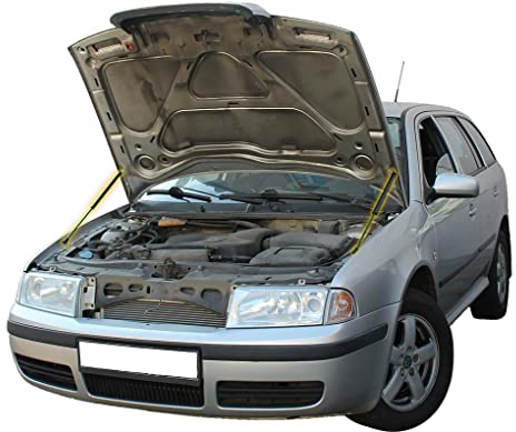 Motorhaubendämpfer kompatibel mit Skoda Octavia I 1996-2010 Gasdruckfeder Motorhaube Dämpfer Gasfeder Stoßdämpfer Motorhaubenlifter 2 Stück