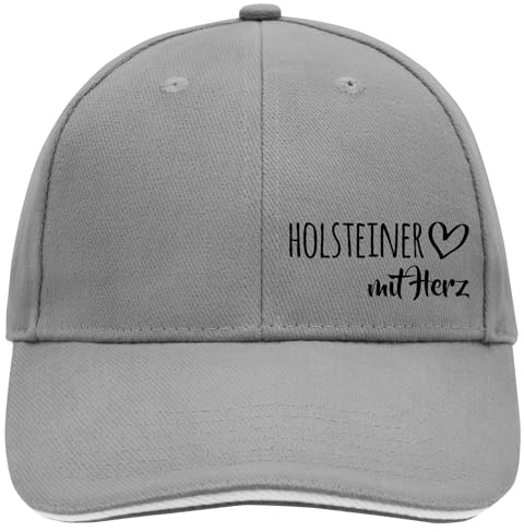 Huuraa Cappy Mütze Holsteiner mit Herz Geschenk | Baseballkappe Basecap Kappe Geschenkidee Unisex Baseball Cap