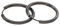 Chirurgenstahl Ohrringe Damen Schwarz, Ohrringe Creolen Vintage Hoop Polierter Kreis 2,5 MM Breite Schmuck Männer