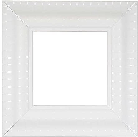 ElekTek Decorative Switch Surround Frame Cover Finger Plate Verona White Stripe