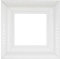 ElekTek Decorative Switch Surround Frame Cover Finger Plate Verona White Stripe