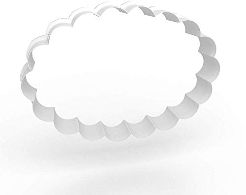 Scalloped Oval Cookie Cutter - 3 Sizes