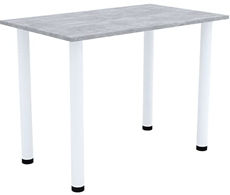 AKKE Esszimmertisch 90 cm x 60 cm Esstisch Kleiner Tisch Küchentisch Schreibtisch Dining Table Esszimmermöbel Weiße Beine