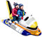 CAMULAND Aufblasbarer Schlitten Hochbelastbar Premium Segeltuch Aufblasbarer Schneeschlitten mit verstärkten Griffen Ideal für Winter Outdoor Sport und Weihnachten